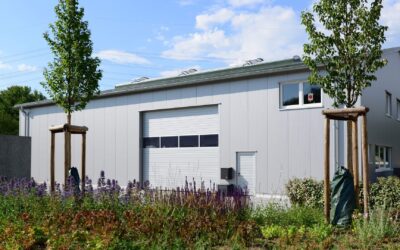 Funktionale Halle für Garten- und Landschaftsbaubetrieb