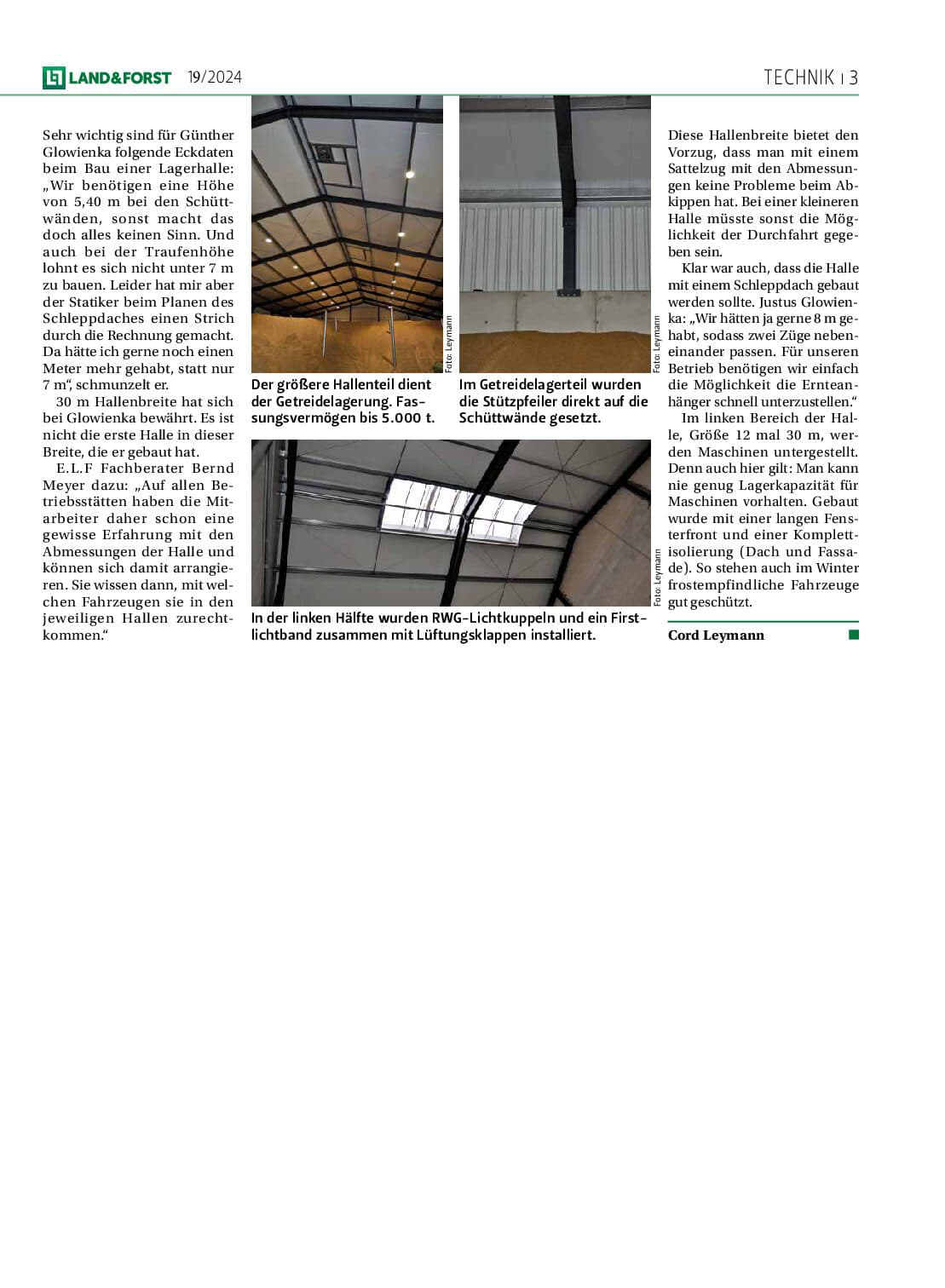 Innovatives Lagerhauskonzept Stahlhalle
