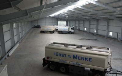 Großraumgarage für einen Mineralölhandel