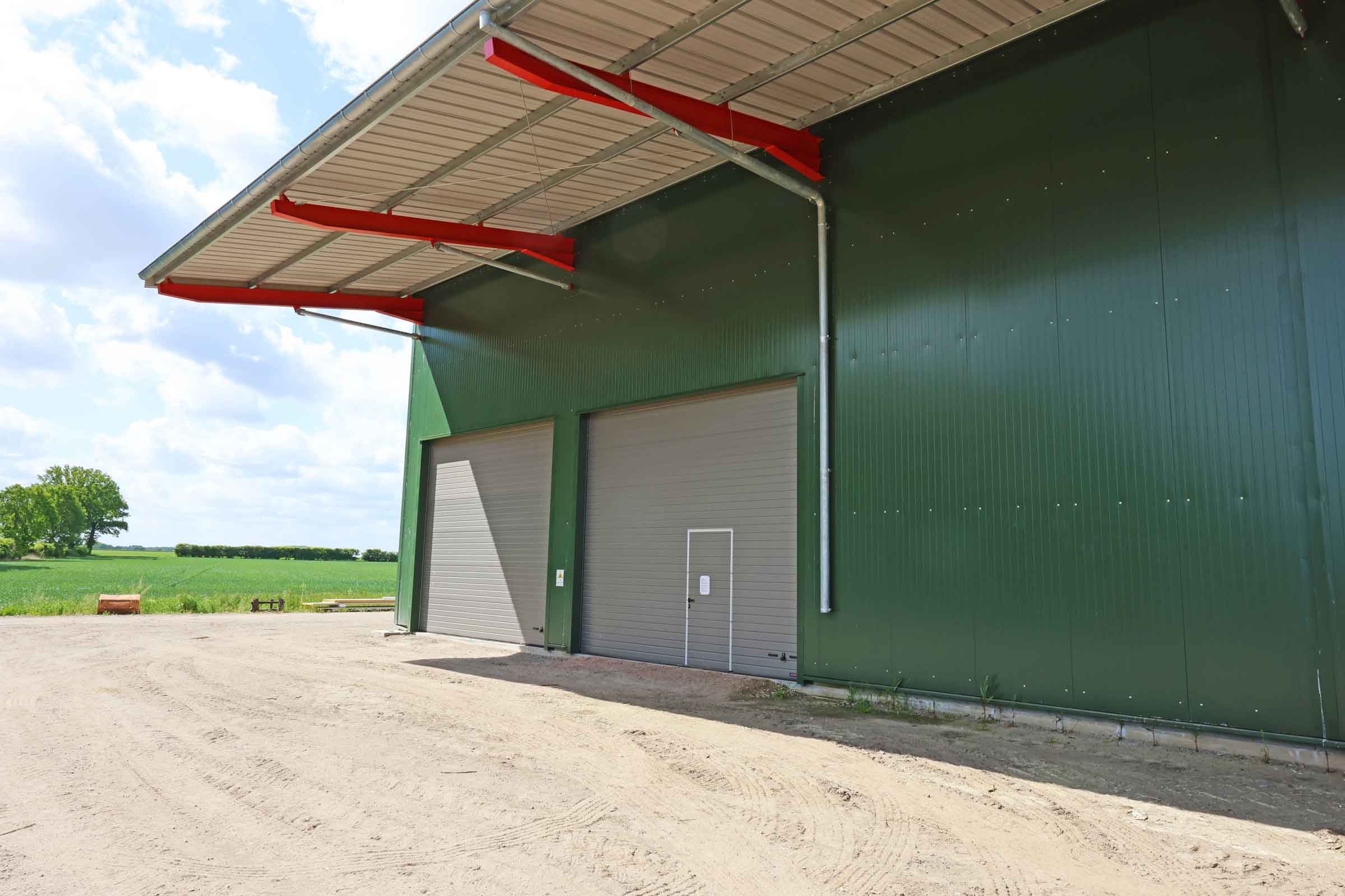 Kartoffelhalle Gut Rumstorf Große Hallentore