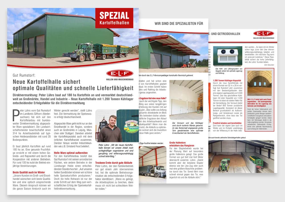 Broschüre zum Download: Kartoffelhalle sichert optimale Qualitäten und schnelle Lieferfähigkeit