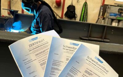 ELF Hallen verlängert Schweißzertifikate – Qualität bis EXC3-Klasse gesichert